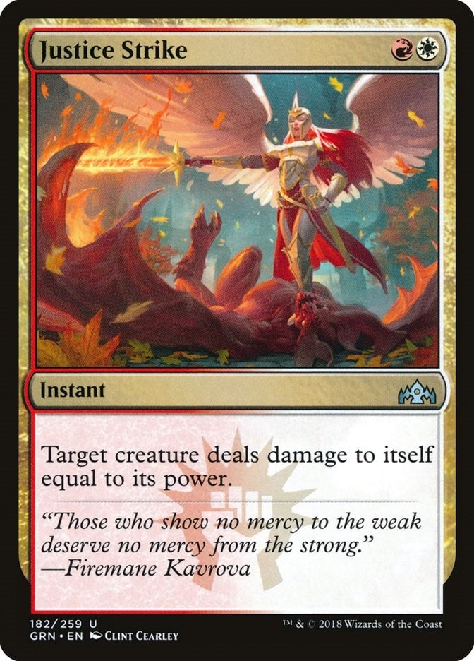 Image for Justice Strike (Guilds of Ravnica) (182) - Magic: The Gathering
