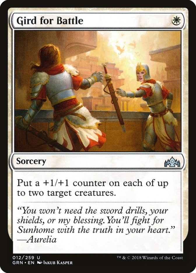 Image for Gird for Battle (Guilds of Ravnica) (12) - Magic: The Gathering