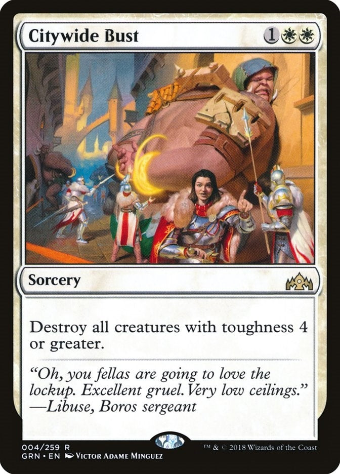 Image for Citywide Bust (Guilds of Ravnica) (4) - Magic: The Gathering