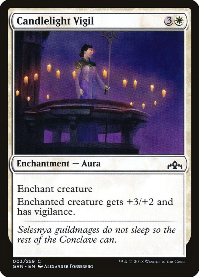 Image for Candlelight Vigil (Guilds of Ravnica) (3) - Magic: The Gathering