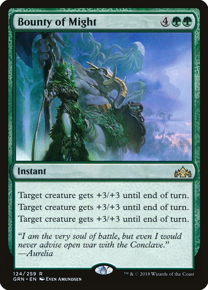 Image for Bounty of Might (Guilds of Ravnica) (124) - Magic: The Gathering