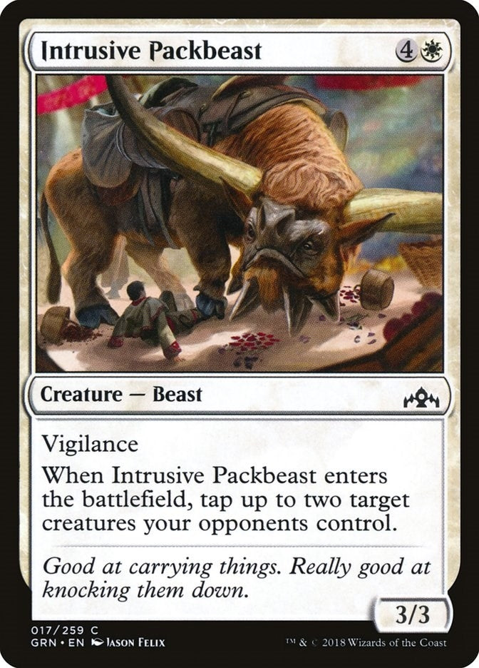 Image for Intrusive Packbeast (Guilds of Ravnica) (17) - Magic: The Gathering