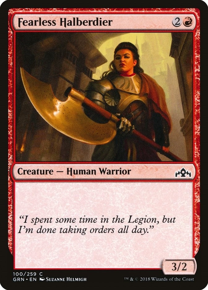 Image for Fearless Halberdier (Guilds of Ravnica) (100) - Magic: The Gathering