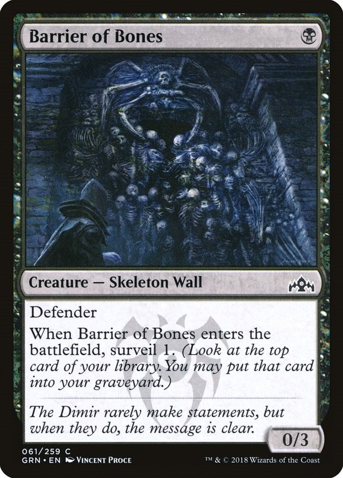 Image for Barrier of Bones (Guilds of Ravnica) (61) - Magic: The Gathering