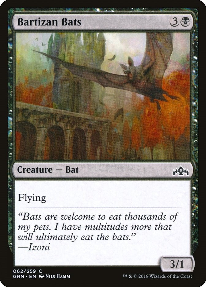 Image for Bartizan Bats (Guilds of Ravnica) (62) - Magic: The Gathering
