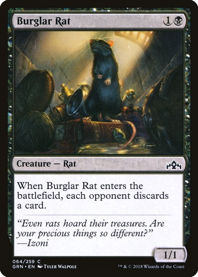 Image for Burglar Rat (Guilds of Ravnica) (64) - Magic: The Gathering