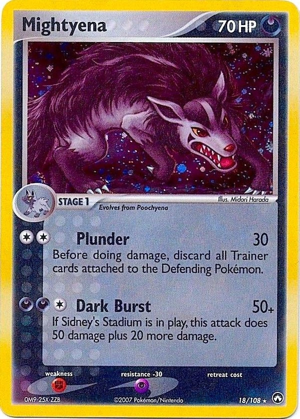 Image for Mightyena - 18/108 (Cosmos Holo) (Deck Exclusives) (018/108) - Pokemon