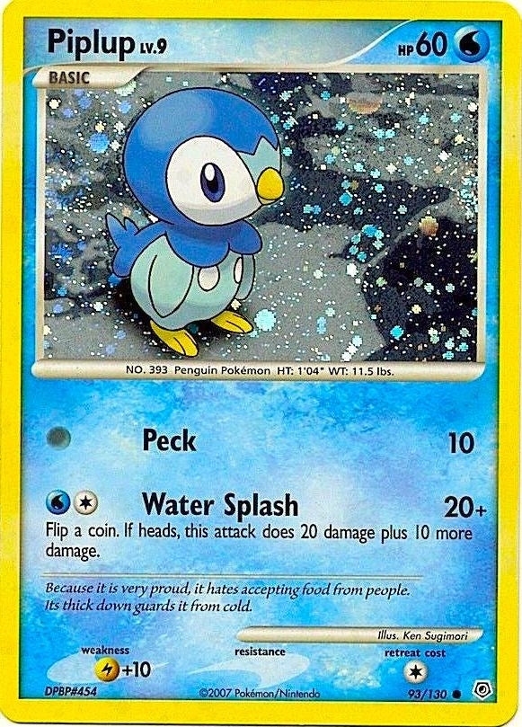 Image for Piplup - 93/130 (Cosmos Holo) (Miscellaneous Cards & Products) (093/130) - Pokemon