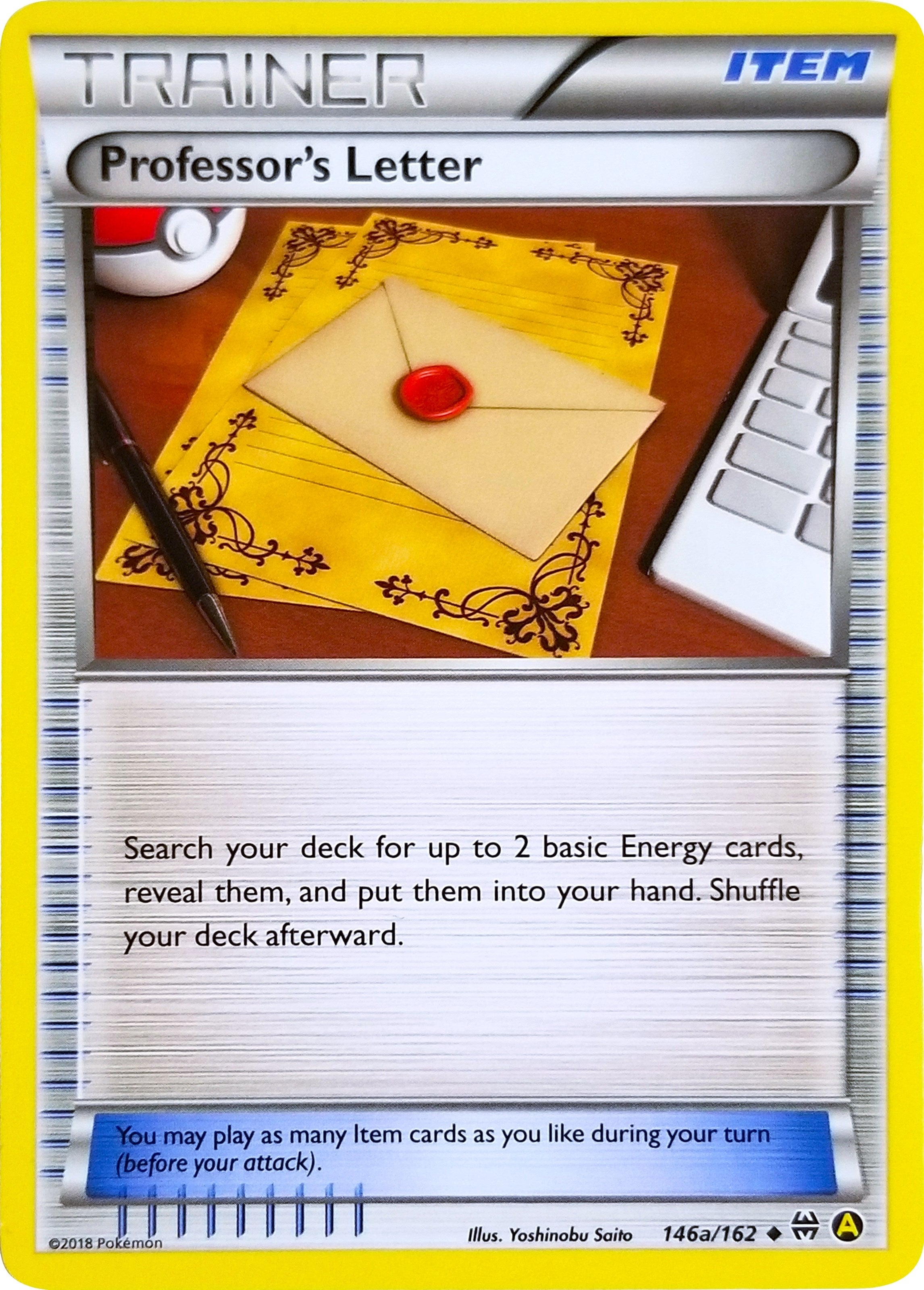 Image for Professor's Letter - 146a/162 (Alternate Art Promos) (146a/162) - Pokemon