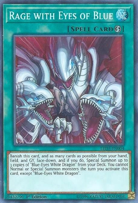 Image for Rage with Eyes of Blue (Legendary Duelists: White Dragon Abyss) (LED3-EN004) - YuGiOh