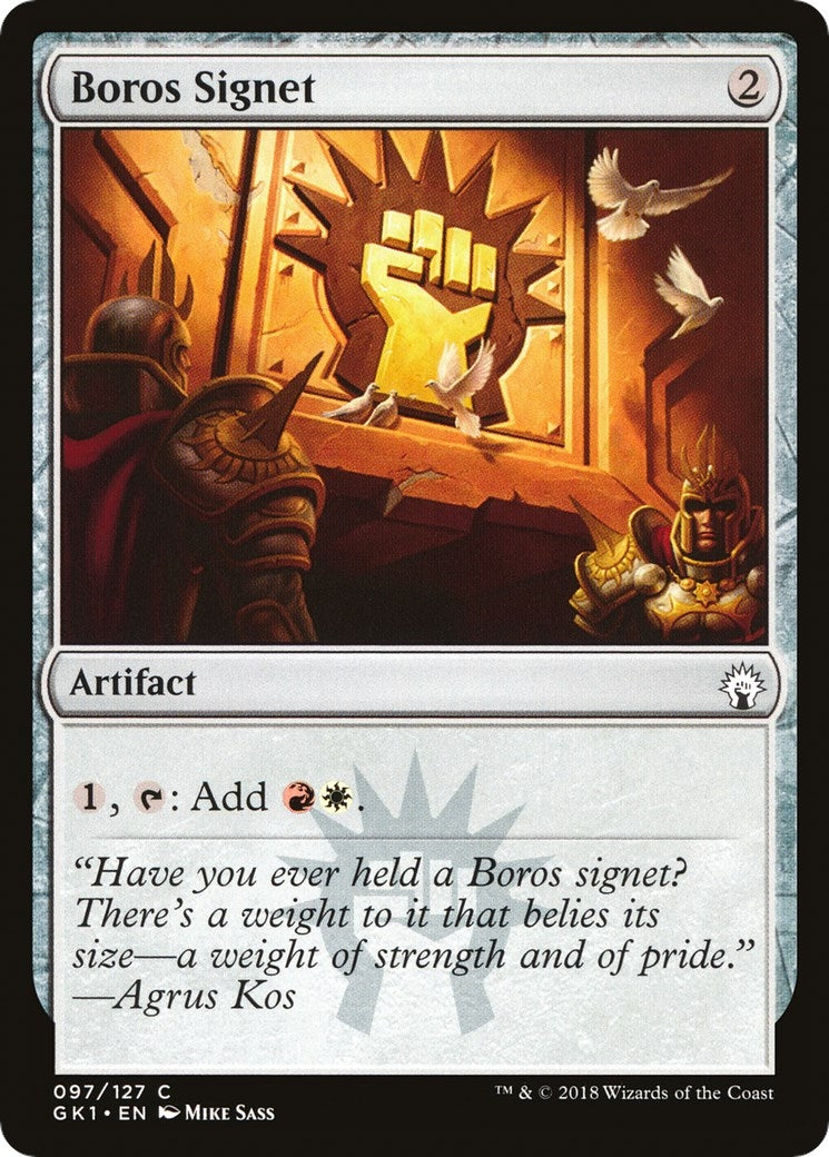 Image for Boros Signet (Guilds of Ravnica: Guild Kits) (97) - Magic: The Gathering