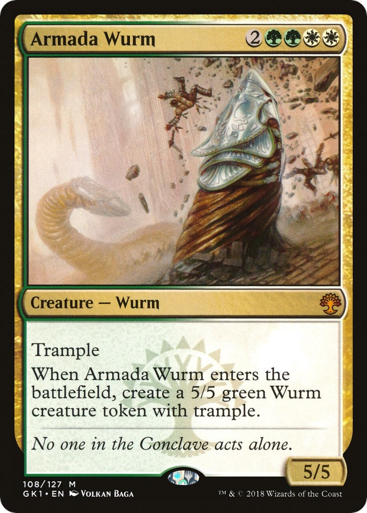 Image for Armada Wurm (Guilds of Ravnica: Guild Kits) (108) - Magic: The Gathering