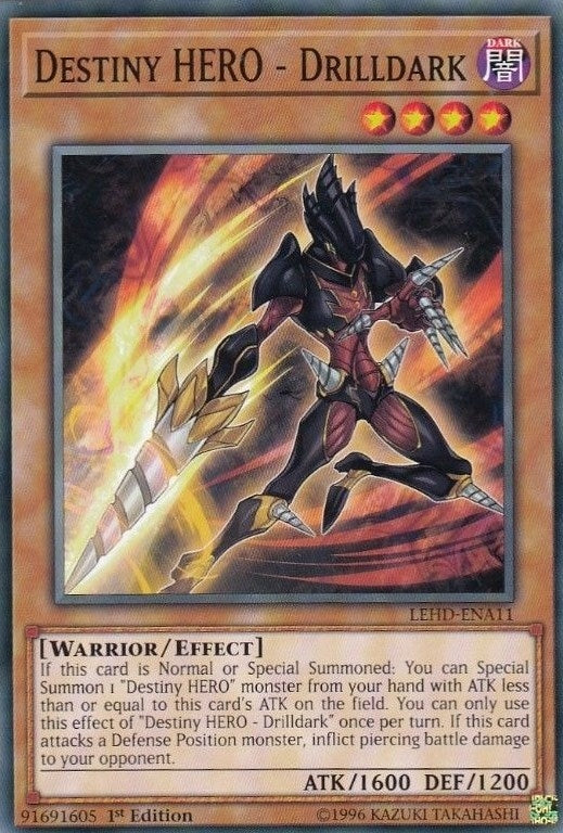 Image for Destiny HERO - Drilldark (Legendary Hero Decks) (LEHD-ENA11) - YuGiOh