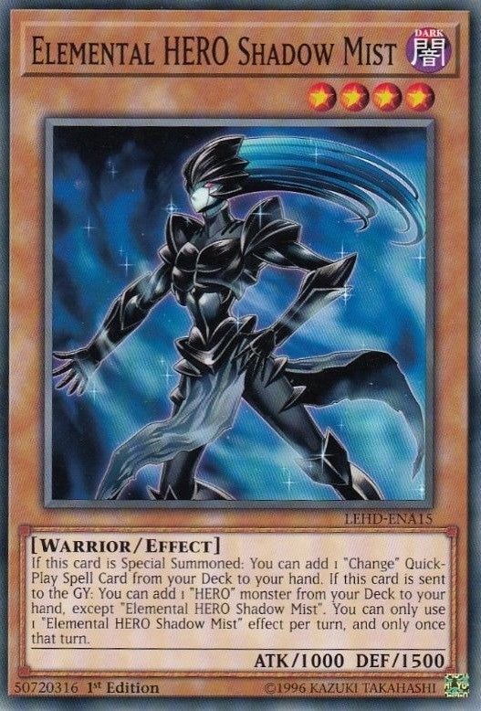 Image for Elemental HERO Shadow Mist (Legendary Hero Decks) (LEHD-ENA15) - YuGiOh