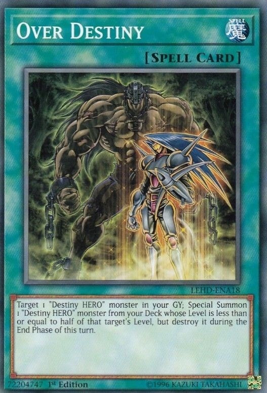 Image for Over Destiny (Legendary Hero Decks) (LEHD-ENA18) - YuGiOh