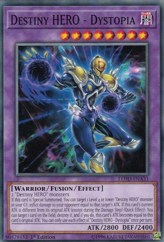 Image for Destiny HERO - Dystopia (Legendary Hero Decks) (LEHD-ENA33) - YuGiOh