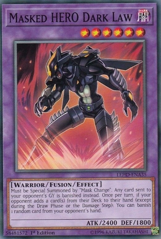 Image for Masked HERO Dark Law (Legendary Hero Decks) (LEHD-ENA35) - YuGiOh