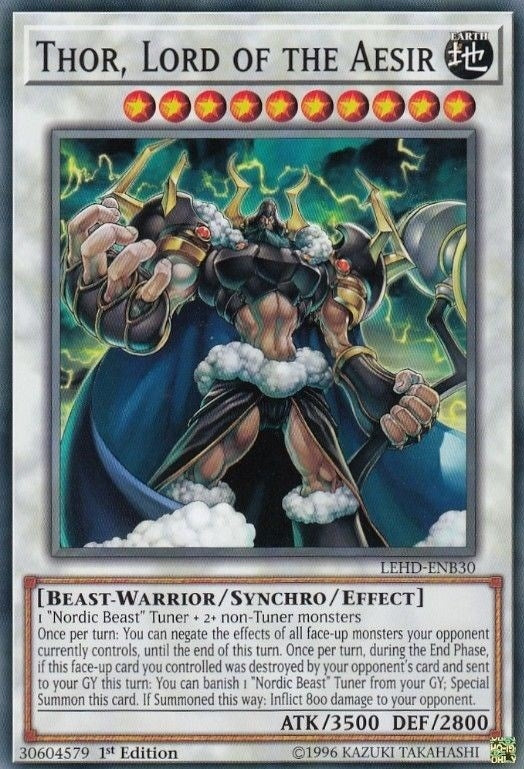 Image for Thor, Lord of the Aesir (Legendary Hero Decks) (LEHD-ENB30) - YuGiOh