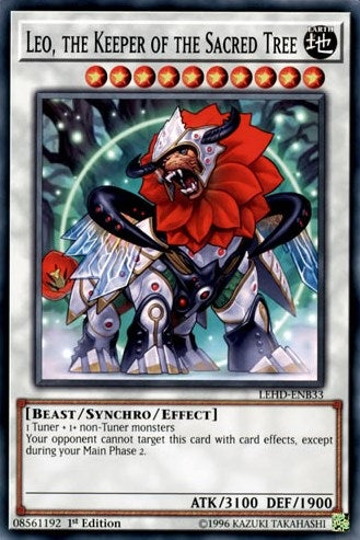 Image for Leo, the Keeper of the Sacred Tree (Legendary Hero Decks) (LEHD-ENB33) - YuGiOh