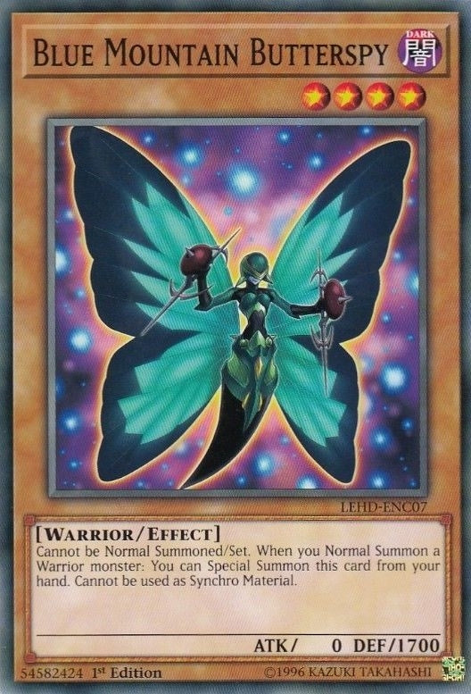 Image for Blue Mountain Butterspy (Legendary Hero Decks) (LEHD-ENC07) - YuGiOh