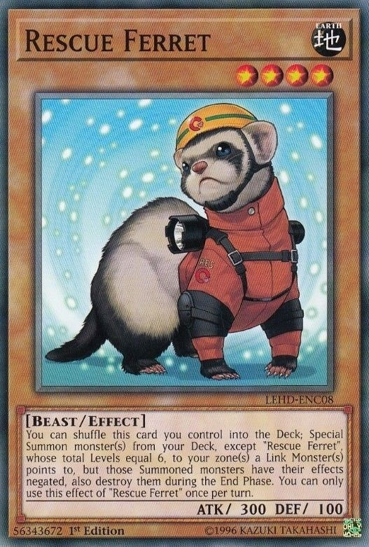 Image for Rescue Ferret (Legendary Hero Decks) (LEHD-ENC08) - YuGiOh