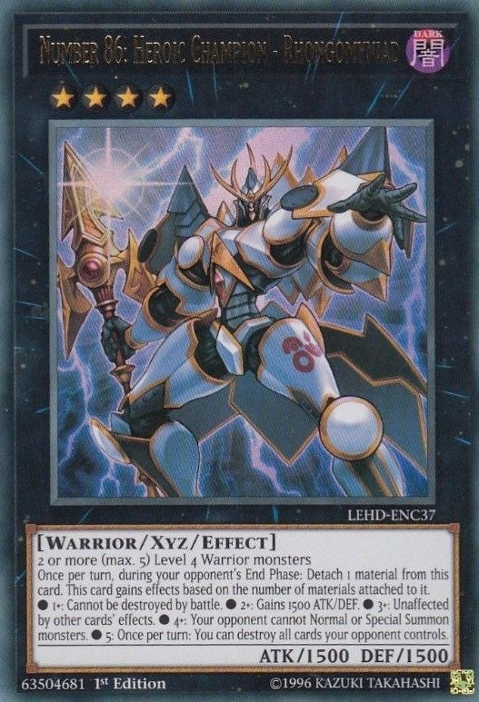 Image for Number 86: Heroic Champion - Rhongomyniad (Legendary Hero Decks) (LEHD-ENC37) - YuGiOh