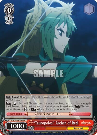 Image for "Tauropolos" Archer of Red (Fate/Apocrypha) (APO/S53-E046 C) - Weiss Schwarz