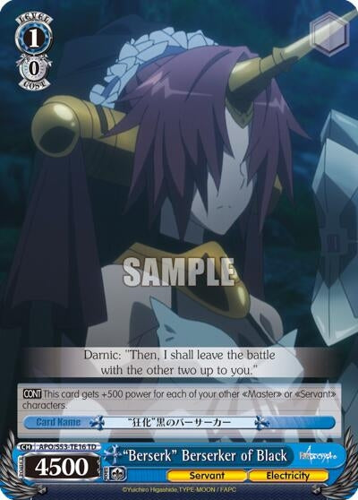 Image for "Berserk" Berserker of Black (Fate/Apocrypha) (APO/S53-TE16 TD) - Weiss Schwarz