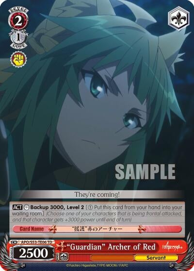 Image for "Guardian" Archer of Red (Fate/Apocrypha) (APO/S53-TE06 TD) - Weiss Schwarz