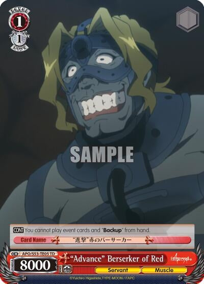 Image for "Advance" Berserker of Red (Fate/Apocrypha) (APO/S53-TE05 TD) - Weiss Schwarz