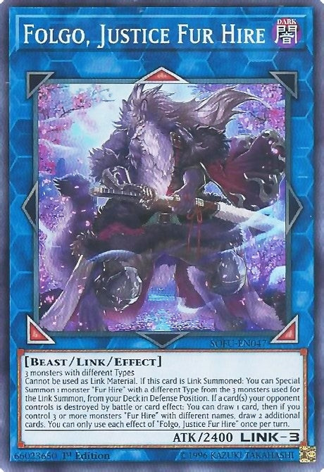 Image for Folgo, Justice Fur Hire (Soul Fusion) (SOFU-EN047) - YuGiOh