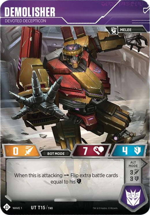 Image for Demolisher - Devoted Decepticon (Wave 1) (15) - Transformers TCG