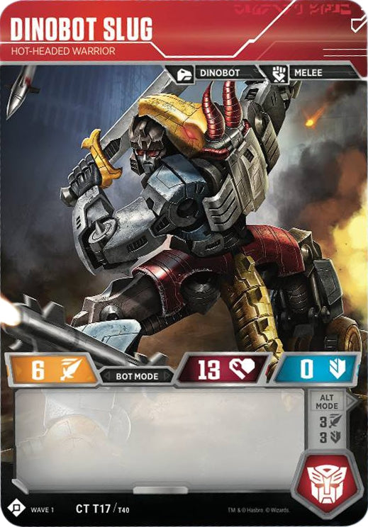 Image for Dinobot Slug - Hot-Headed Warrior (Wave 1) (17) - Transformers TCG