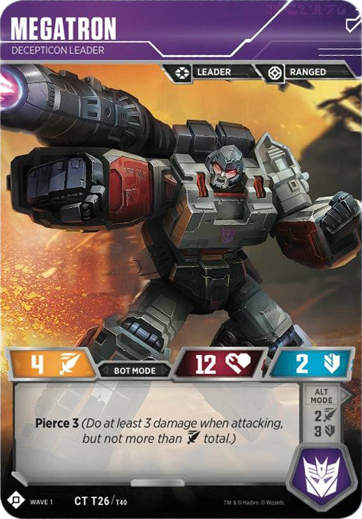 Image for Megatron - Decepticon Leader (Wave 1) (26) - Transformers TCG