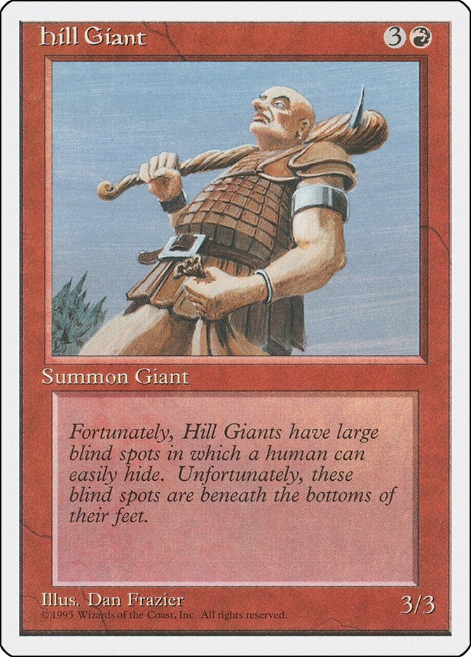 Image for Hill Giant (Fourth Edition) - Magic: The Gathering