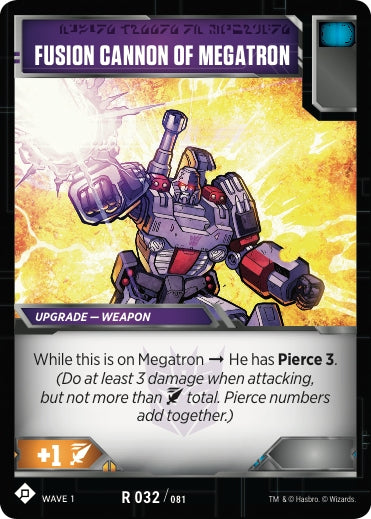 Image for Fusion Cannon of Megatron (Wave 1) (32) - Transformers TCG