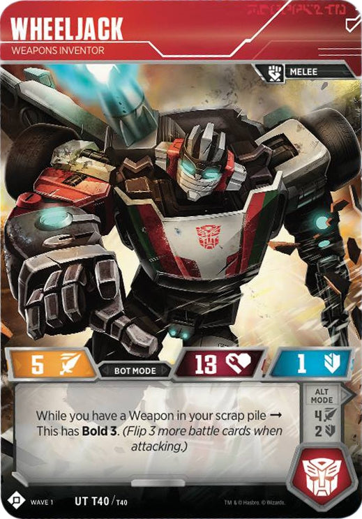 Image for Wheeljack - Weapons Inventor (Wave 1) (40) - Transformers TCG