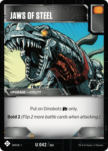 Image for Jaws of Steel (Wave 1) (42) - Transformers TCG