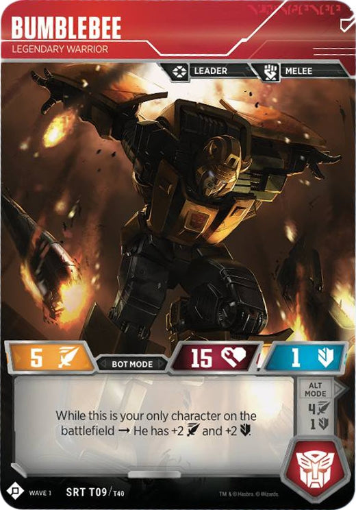 Image for Bumblebee - Legendary Warrior (Wave 1) (9) - Transformers TCG
