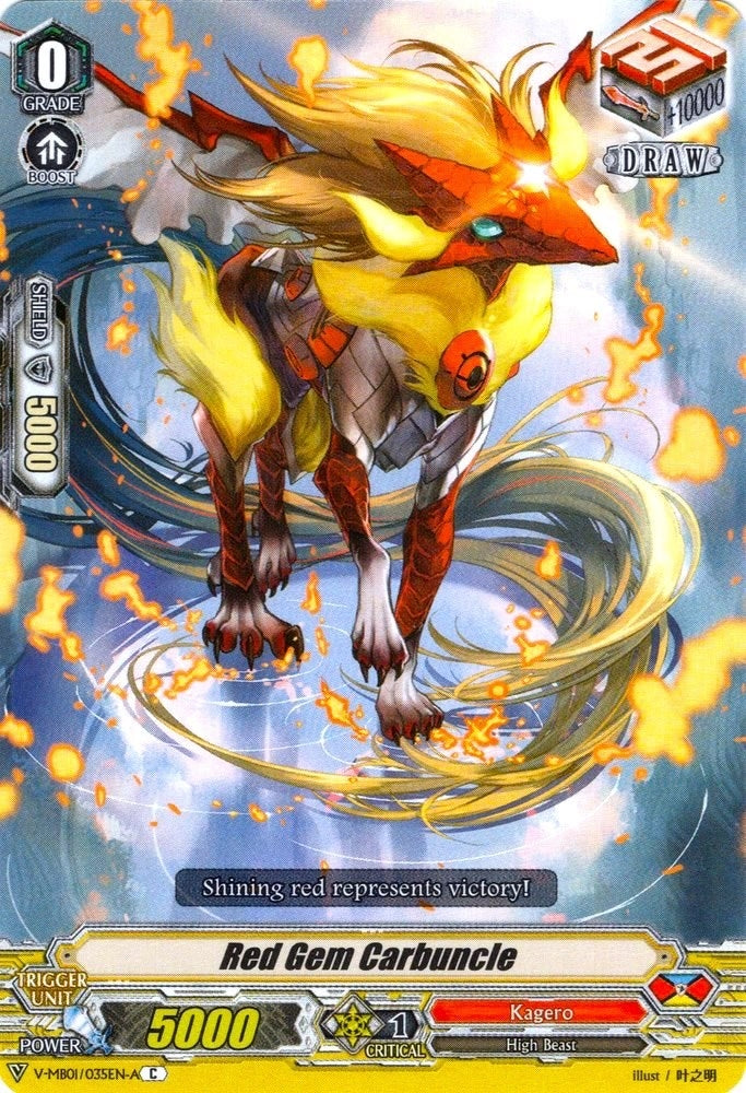 Image for Red Gem Carbuncle (V-MB01: PSYqualia Strife) (V-MB01/035EN-A) - Cardfight Vanguard