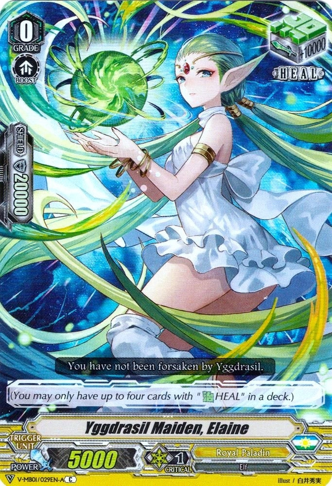 Image for Yggdrasil Maiden, Elaine (Parallel Foil) (V-MB01: PSYqualia Strife) (V-MB01/029EN-A) - Cardfight Vanguard