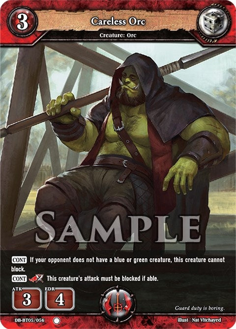 Image for Careless Orc (Reckoning of Vashr) (DB-BT05/056) - Dragoborne