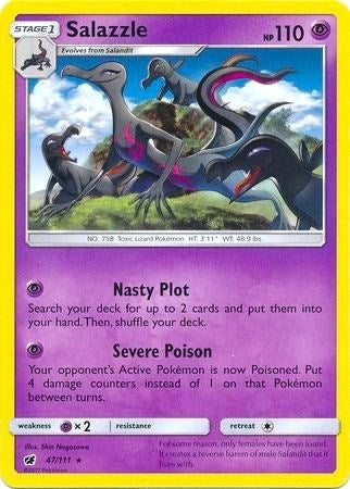 Image for Salazzle - 47/111 (SM Crimson Invasion) (Deck Exclusives) (047/111) - Pokemon