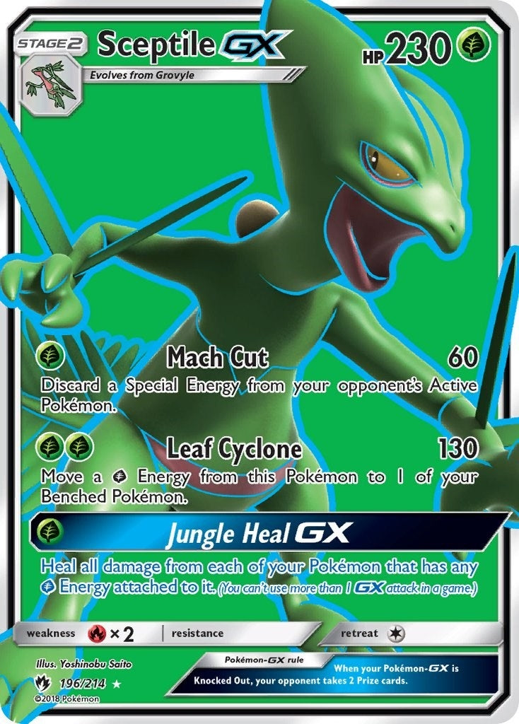 Image for Sceptile GX (Full Art) (SM - Lost Thunder) (196/214) - Pokemon