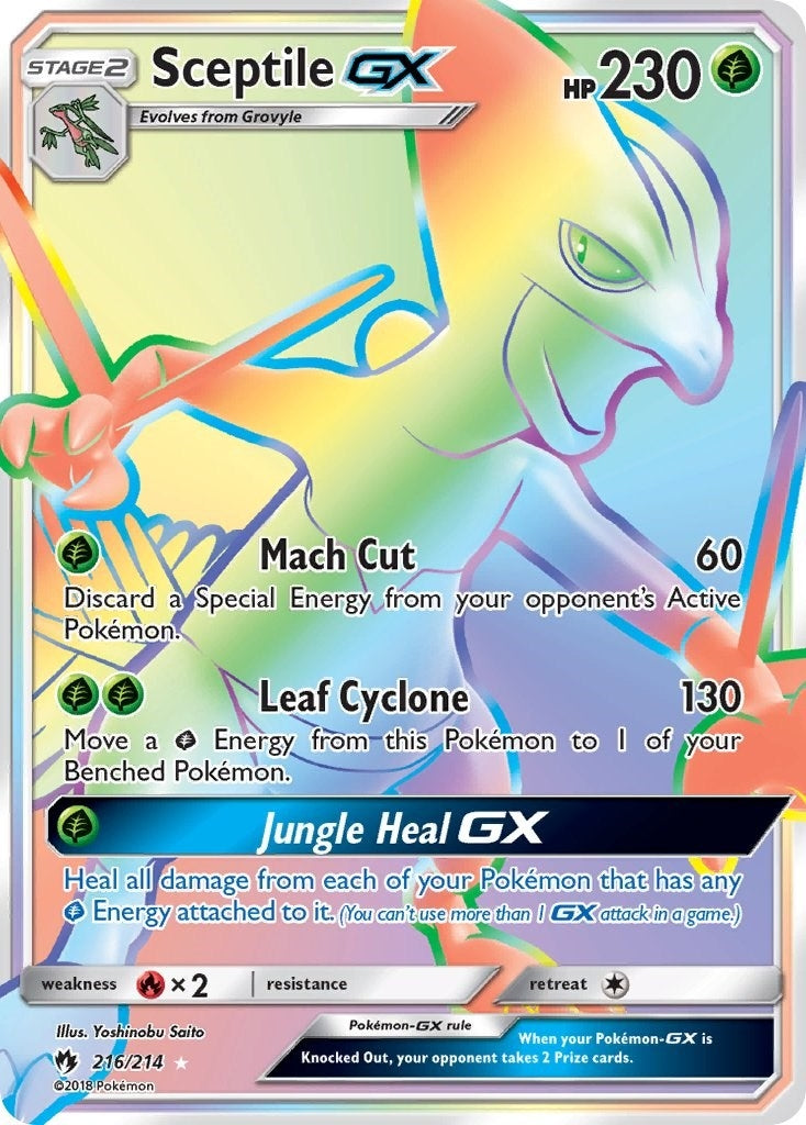 Image for Sceptile GX (Secret) (SM - Lost Thunder) (216/214) - Pokemon