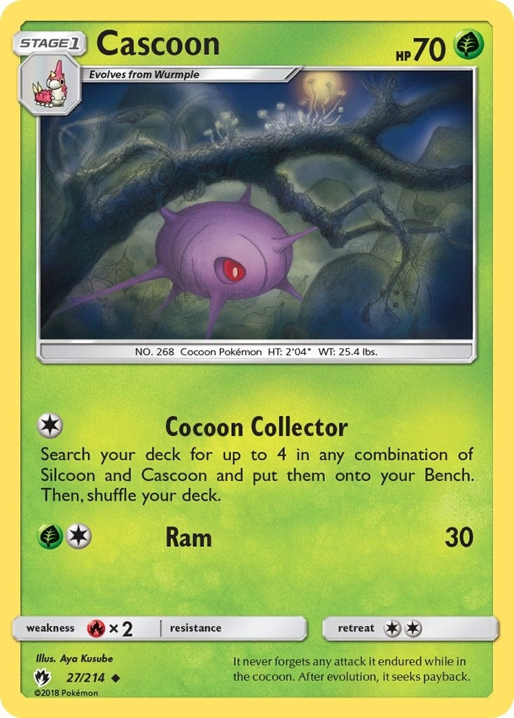 Image for Cascoon (SM - Lost Thunder) (27/214) - Pokemon