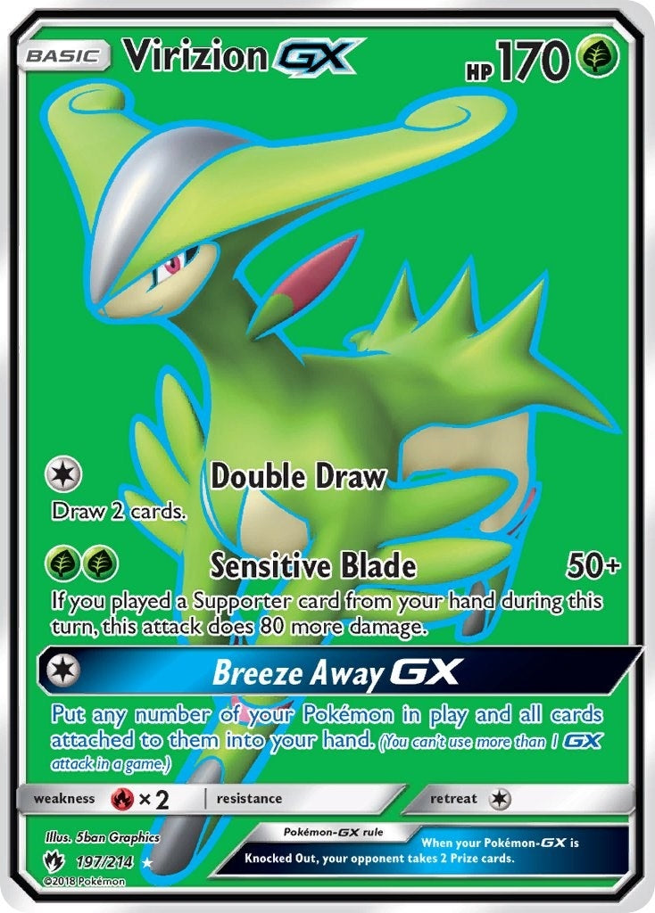 Image for Virizion GX (Full Art) (SM - Lost Thunder) (197/214) - Pokemon