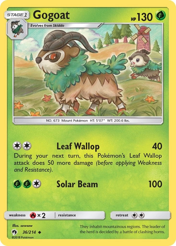 Image for Gogoat (SM - Lost Thunder) (36/214) - Pokemon
