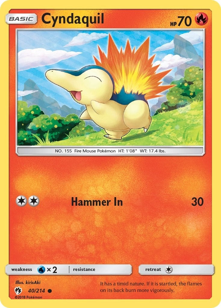 Image for Cyndaquil (40) (SM - Lost Thunder) (40/214) - Pokemon