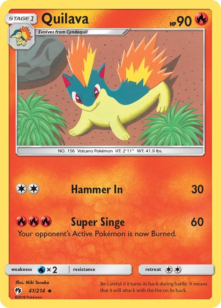 Image for Quilava (SM - Lost Thunder) (41/214) - Pokemon